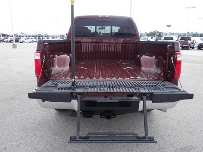 ford f 250 super duty 2010 dk  red pickup truck lariat diesel 8 cylinders 4 wheel drive automatic 77388