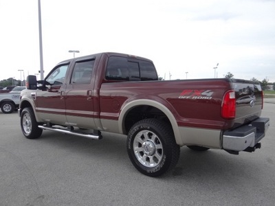 ford f 250 super duty 2010 dk  red pickup truck lariat diesel 8 cylinders 4 wheel drive automatic 77388