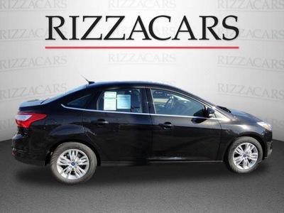 ford focus 2012 black sedan sel flex fuel 4 cylinders front wheel drive automatic with overdrive 60546