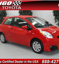 toyota yaris 2011 red gasoline 4 cylinders front wheel drive automatic 91731