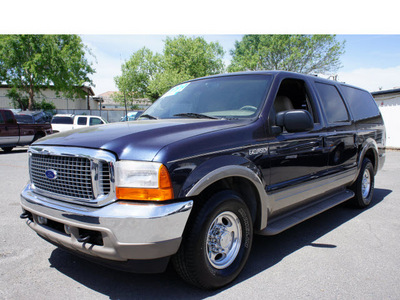 ford excursion 2001 blue suv limited diesel 8 cylinders rear wheel drive automatic 95678