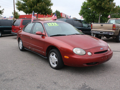 ford taurus 1996 red sedan gl gasoline v6 front wheel drive automatic 80229