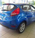 ford fiesta 2011 blue sedan gasoline 4 cylinders front wheel drive automatic 46168