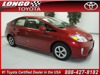 toyota prius 2012 red three hybrid 4 cylinders front wheel drive not specified 91731