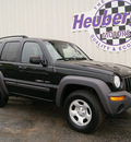 jeep liberty 2002 black suv sport flex fuel v6 4 wheel drive automatic 80905
