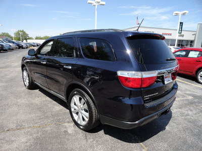 dodge durango 2011 blue suv crew gasoline 6 cylinders all whee drive automatic 60443