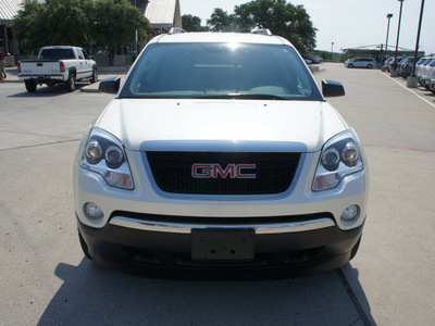 gmc acadia 2012 white suv gasoline 6 cylinders front wheel drive automatic 76087