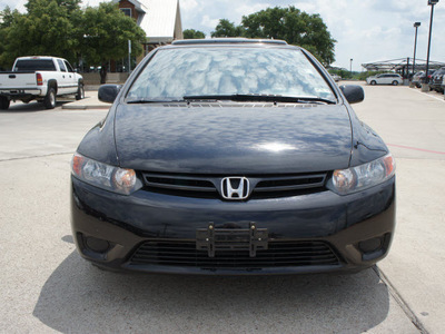 honda civic 2007 black coupe gasoline 4 cylinders front wheel drive 5 speed manual 76087