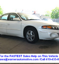 pontiac bonneville 2002 white sedan se gasoline 6 cylinders front wheel drive automatic 45840