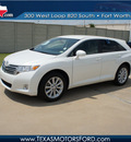 toyota venza 2011 white fwd 4cyl gasoline 4 cylinders front wheel drive automatic 76108