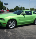 ford mustang 2013 green coupe gasoline 8 cylinders rear wheel drive not specified 46168