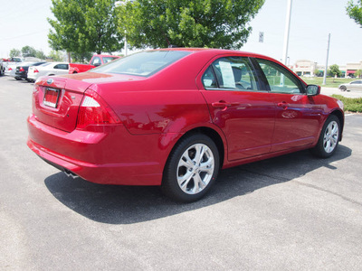 ford fusion 2012 red sedan se gasoline 4 cylinders front wheel drive 6 speed automatic 46168