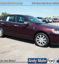 lincoln mkz 2012 maroon sedan gasoline 6 cylinders front wheel drive shiftable automatic 46168