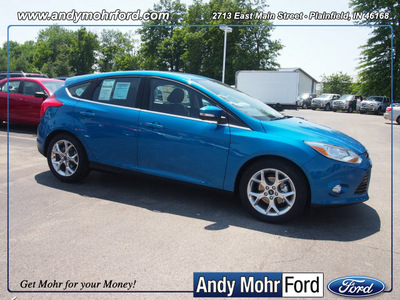 ford focus 2012 blue hatchback sel flex fuel 4 cylinders front wheel drive not specified 46168