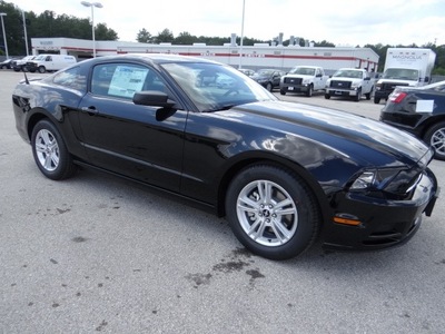 ford mustang 2013 black coupe v6 gasoline 6 cylinders rear wheel drive 77388