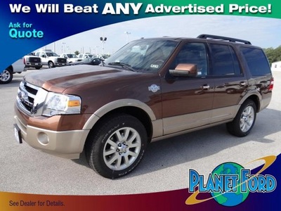 ford expedition 2012 brown suv xlt flex fuel 8 cylinders 2 wheel drive 6 speed automatic 77388