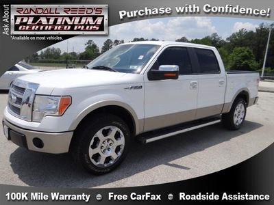 ford f 150 2010 white pickup truck lariat flex fuel 8 cylinders 2 wheel drive automatic 77388