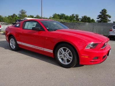 ford mustang 2013 red coupe gasoline 6 cylinders rear wheel drive 6 speed automatic 77388