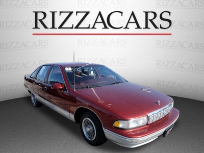 chevrolet caprice 1992 red sedan gasoline v8 rear wheel drive automatic with overdrive 60546