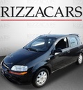 chevrolet aveo 2005 black hatchback lt gasoline 4 cylinders front wheel drive automatic with overdrive 60546
