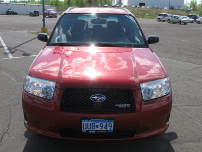 subaru forester 2007 dk  red suv 2 5 x gasoline 4 cylinders all whee drive automatic 55811