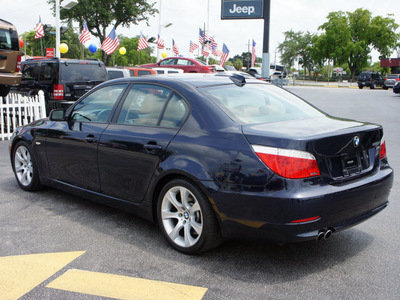 bmw 5 series 2008 dk  blue sedan 535i gasoline 6 cylinders rear wheel drive automatic 33021