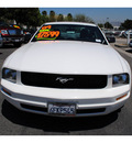ford mustang 2009 white coupe v6 deluxe gasoline 6 cylinders rear wheel drive automatic 91761