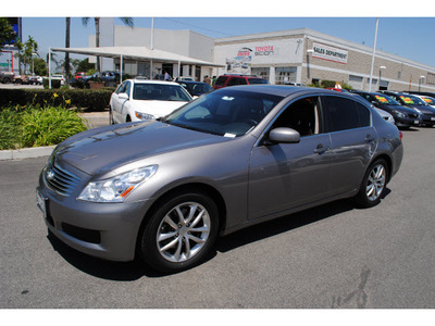 infiniti g35 2008 gray sedan gasoline 6 cylinders rear wheel drive automatic 91761