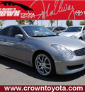 infiniti g35 2006 gray coupe gasoline 6 cylinders rear wheel drive 6 speed manual 91761