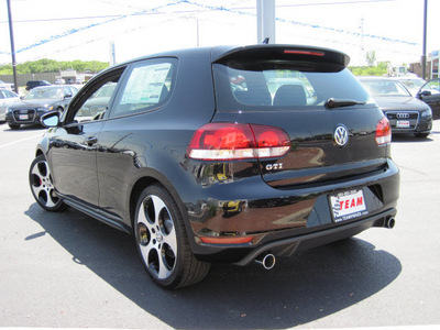 volkswagen gti 2012 black hatchback gasoline 4 cylinders front wheel drive 6 speed automatic 46410