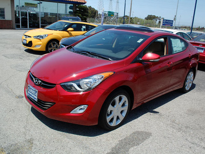 hyundai elantra 2013 red sedan limited gasoline 4 cylinders front wheel drive automatic 94010