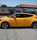 hyundai veloster 2012 yellow coupe gasoline 4 cylinders front wheel drive automatic 94010