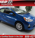 toyota prius c 2012 blue hatchback two hybrid 4 cylinders front wheel drive automatic 91731