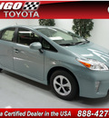 toyota prius 2012 lt  blue hatchback three hybrid 4 cylinders front wheel drive automatic 91731