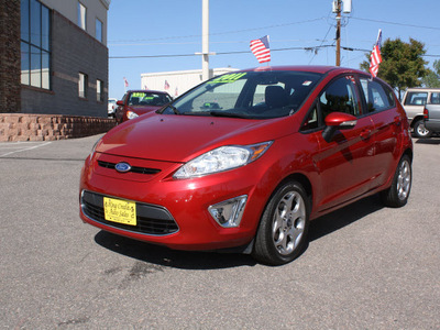 ford fiesta 2011 red hatchback ses gasoline 4 cylinders front wheel drive automatic 80229
