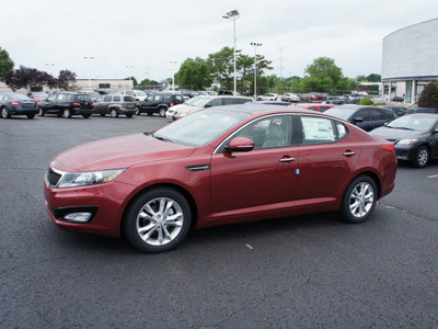 kia optima 2012 spicy red sedan ex gasoline 4 cylinders front wheel drive automatic 19153