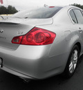 infiniti g37 2011 silver sedan gasoline 6 cylinders rear wheel drive automatic 34474