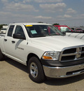 ram ram pickup 1500 2012 white pickup truck tradesman flex fuel 8 cylinders 2 wheel drive 6 speed automatic 62863