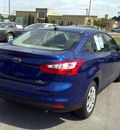ford focus 2012 blue sedan se flex fuel 4 cylinders front wheel drive 6 speed automatic 62863