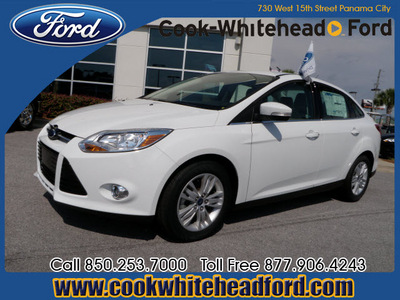 ford focus 2012 white sedan sel flex fuel 4 cylinders front wheel drive automatic 32401