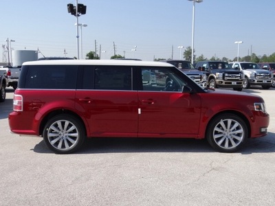ford flex 2013 red wagon sel gasoline 6 cylinders front wheel drive 6 speed automatic 77388