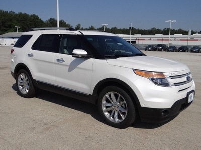 ford explorer 2013 white suv limited flex fuel 6 cylinders 2 wheel drive shiftable automatic 77388