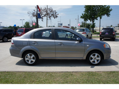 chevrolet aveo 2007 gray sedan lt gasoline 4 cylinders front wheel drive automatic 77090