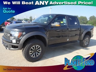 ford f 150 2012 black svt raptor gasoline 8 cylinders 4 wheel drive 6 speed automatic 77388