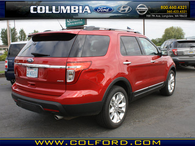 ford explorer 2012 red suv xlt gasoline 6 cylinders 4 wheel drive automatic 98632