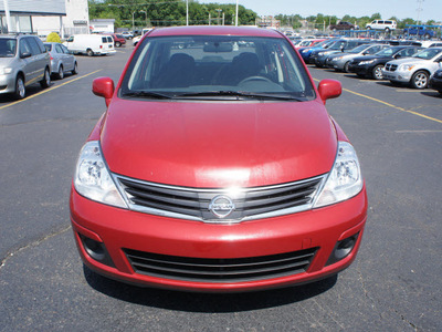 nissan versa 2011 red sedan gasoline 4 cylinders front wheel drive automatic 19153