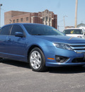 ford fusion 2010 blue sedan se gasoline 4 cylinders front wheel drive automatic 61832