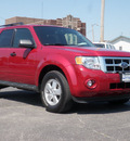ford escape 2009 red suv xlt gasoline 6 cylinders 4 wheel drive automatic 61832