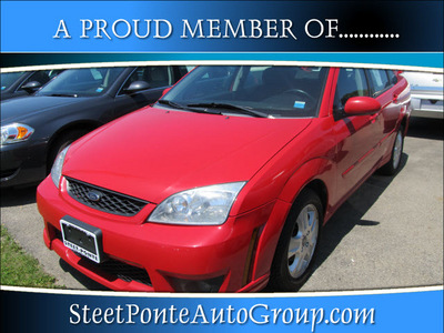 ford focus 2007 red sedan zx4 st gasoline 4 cylinders front wheel drive standard 13350