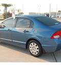 honda civic 2010 blue sedan vp gasoline 4 cylinders front wheel drive 5 speed manual 77065